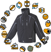 White Rock winter product features icons.
